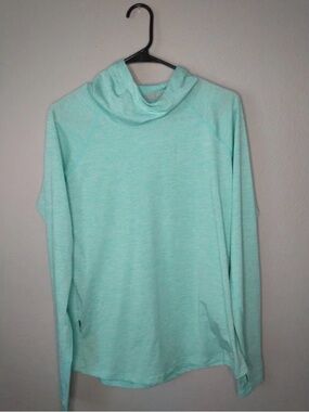 Under Armour Teal Hoodie Women’s Large Fitted Pullover Activewear